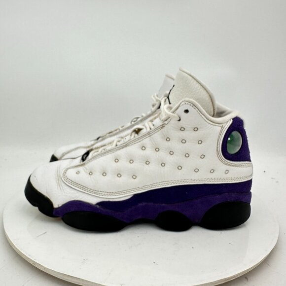 Nike Air Jordan 13 Retro Lakers Youth Size 6.5Y Women 8 884129-105 White Shoes - Picture 1 of 11